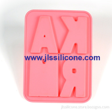 Letters Silicone Chocolate Molds With 4 Cavities 